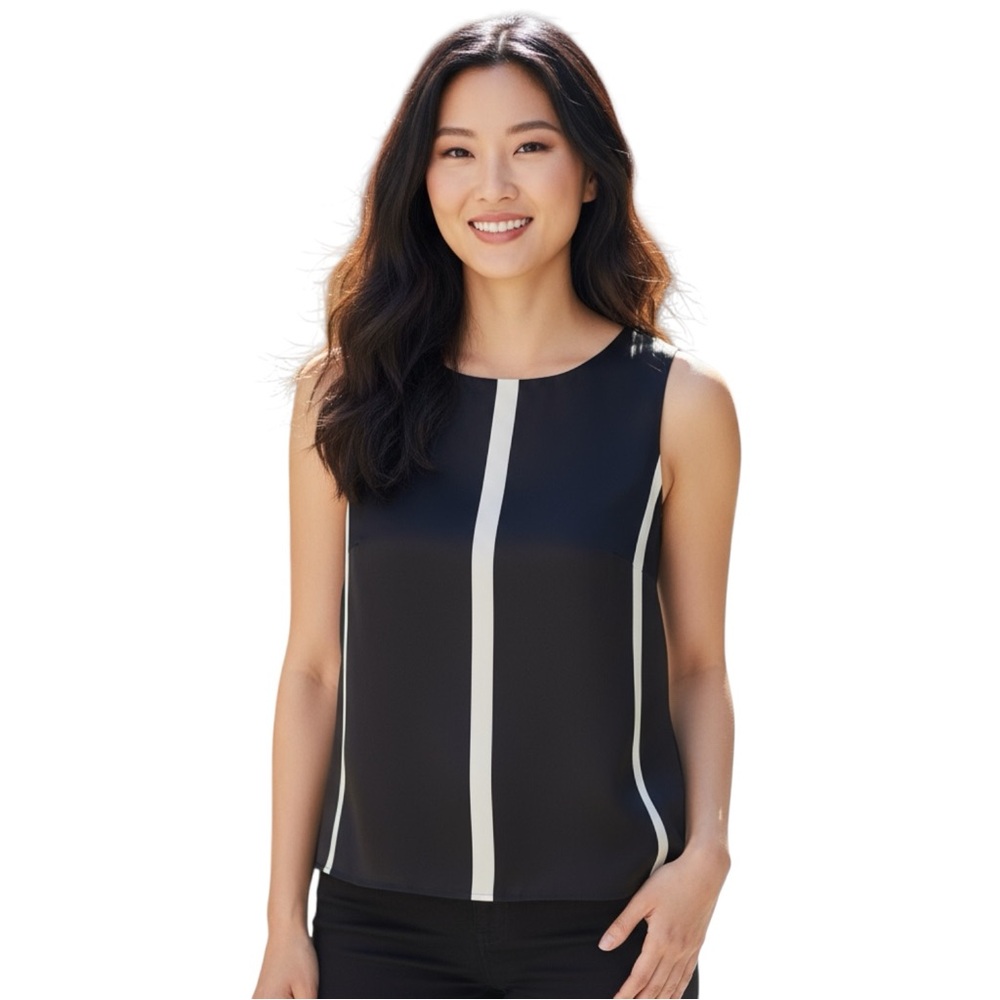 Travis Ayers Plus Size Career Wear Black & White Tank size 14